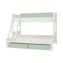 Etagenbett 90-140/200 cm Gelb, Hellgrün