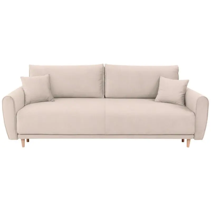 Schlafsofa in Velours Beige