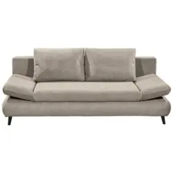 Schlafsofa in Mikrofaser Beige
