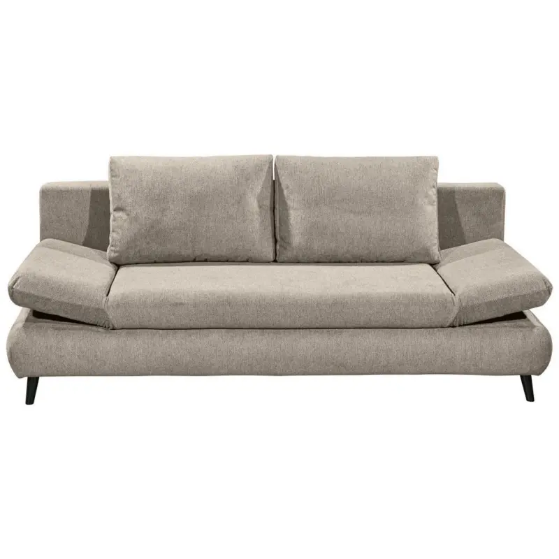 Schlafsofa in Mikrofaser Beige