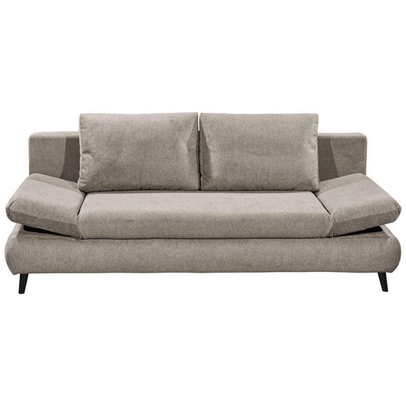 Schlafsofa in Mikrofaser Taupe