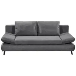 Schlafsofa in Mikrofaser Anthrazit