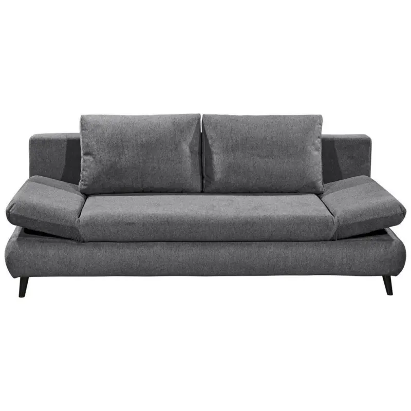 Schlafsofa in Mikrofaser Anthrazit