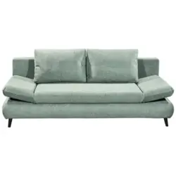 Schlafsofa in Mikrofaser Graublau