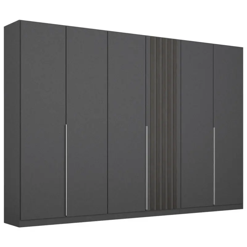 Drehtürenschrank in Grau