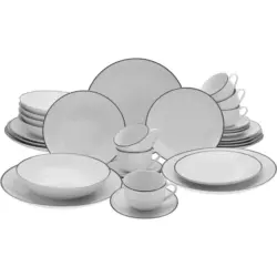 Kombiservice Luna Black Line 30-teilig