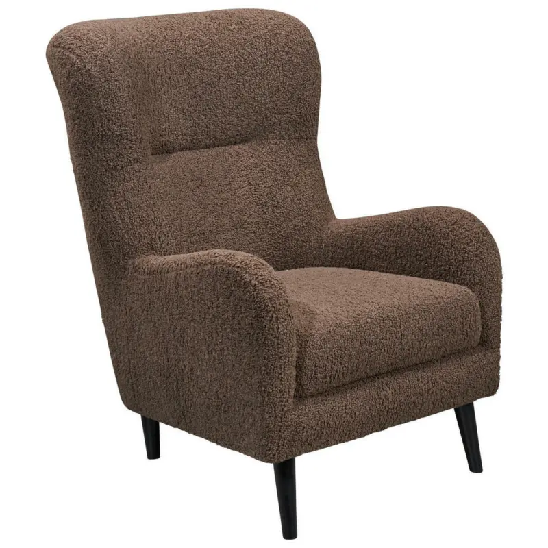 Sessel in Teddystoff Braun