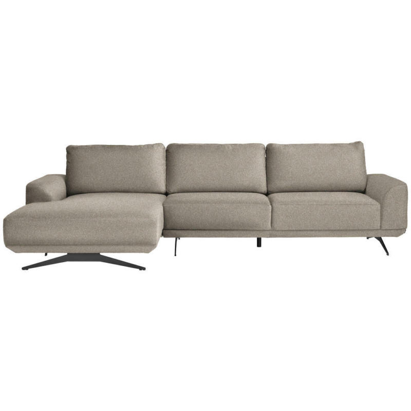 Ecksofa in Webstoff Beige