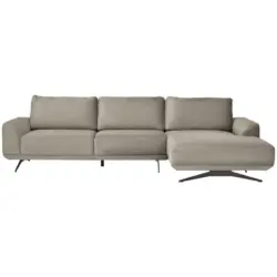 Ecksofa in Webstoff Beige