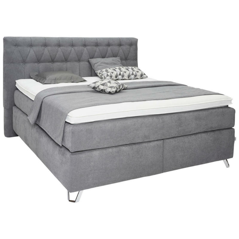 Boxspringbett 200/200 cm in Grau