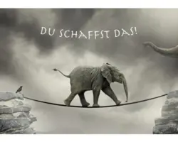 Postkarte Du schaffst das! 14,8x10,5 cm