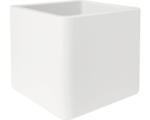 Hornbach Pflanztopf elho Pure Soft Brick Kunststoff 40x40x39 cm weiß inkl. Rollen