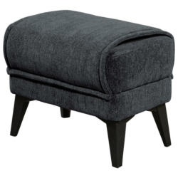 Hocker in Textil, Holzwerkstoff Anthrazit