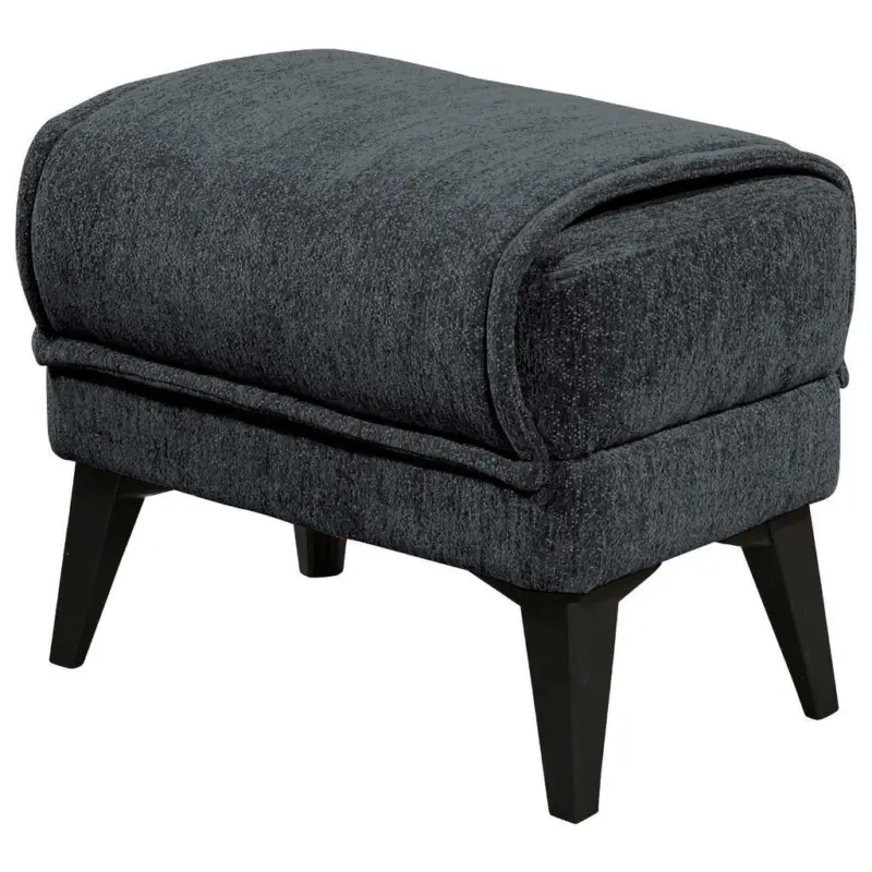 Hocker in Textil, Holzwerkstoff Anthrazit
