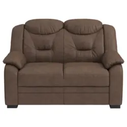 Zweisitzer-Sofa in Mikrofaser Braun