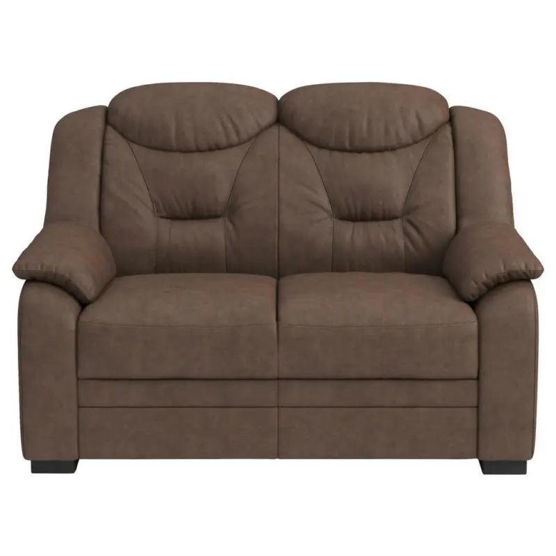 Zweisitzer-Sofa in Mikrofaser Braun