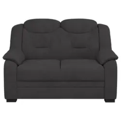 Zweisitzer-Sofa in Mikrofaser Anthrazit