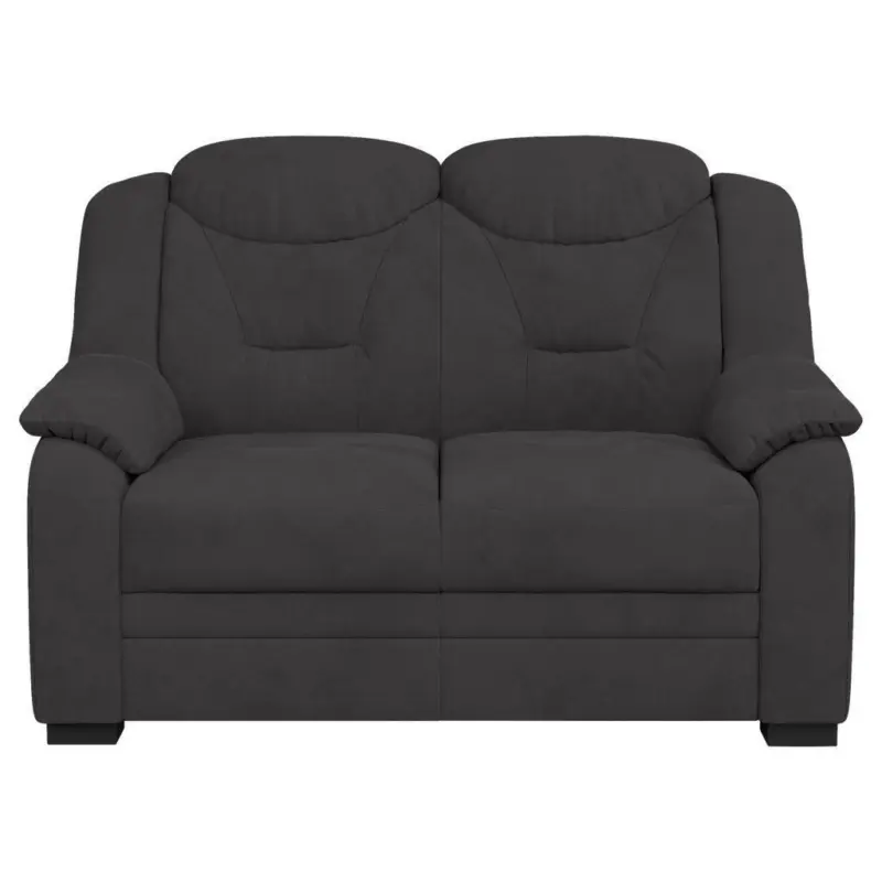 Zweisitzer-Sofa in Mikrofaser Anthrazit