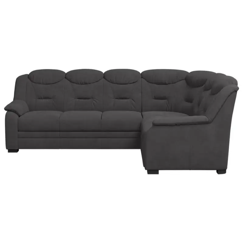 Ecksofa in Mikrofaser Anthrazit