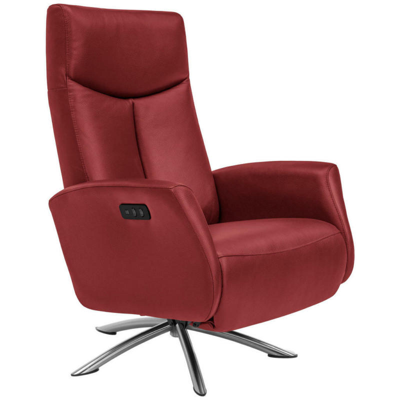 Relaxsessel in Leder Rot