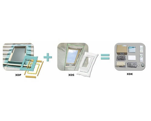 Anschluss-Paket Fakro XDK 134x98 cm
