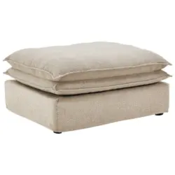 Hocker in Textil Beige