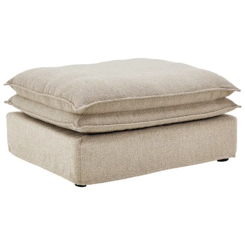 Hocker in Textil Beige