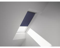 VELUX Sichtschutzrollo dunkelblau uni manuell Rahmen aluminium RFL P10 9050S