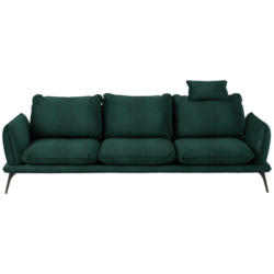 Dreisitzer-Sofa in Velours Grün