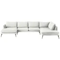 Wohnlandschaft in Bouclé Creme