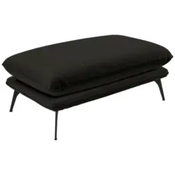 Hocker in Textil Dunkelgrün