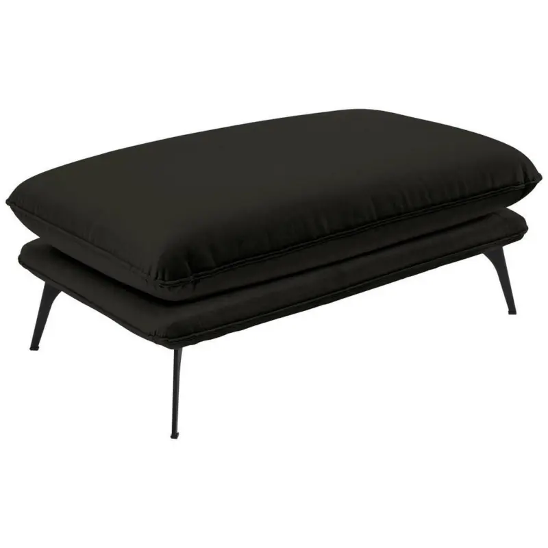 Hocker in Textil Dunkelgrün