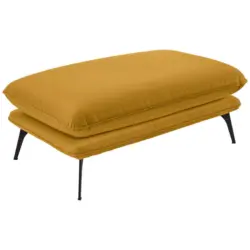 Hocker in Textil Goldfarben