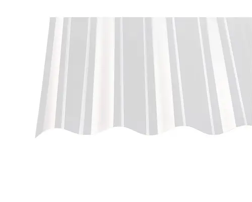 PVC Wellplatte Sinus 130/30 klar 2500 x 1000 x 1,1 mm