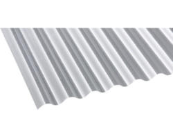 Gutta Acryl Wellplatte Sinus 76/18 C-Struktur klar schlagzäh 3000 x 1045 x 3 mm