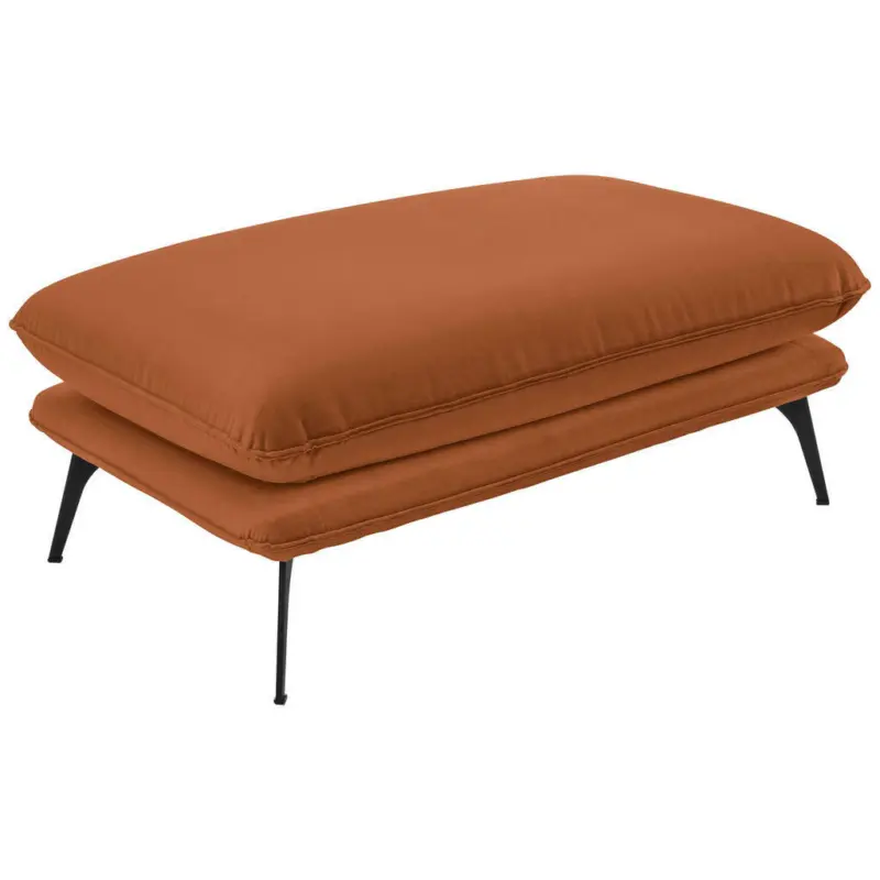 Hocker in Textil Rostfarben