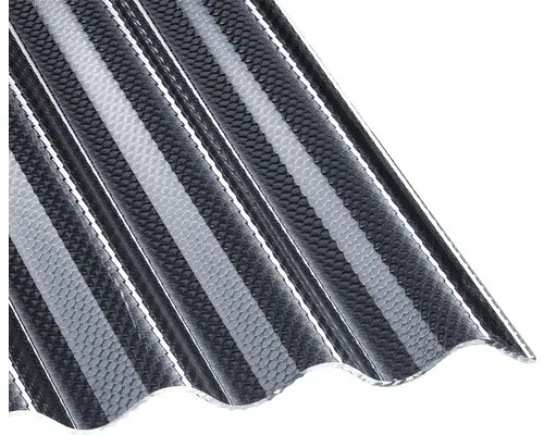 Gutta Acrylglas Profilplatte Sinus 76/18 Wabenstruktur graphit 3500 x 1045 x 3 mm