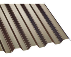 Gutta Polycarbonat Wellplatte Trapez 76/18 bronce 4000 x 1045 x 0,8 mm