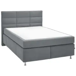 Boxspringbett 140/200 cm in Hellgrau