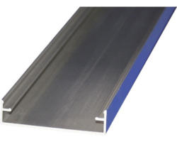 Gutta Alu-Zierklemmdeckel für 16 mm Doppelstegplatten silber eloxiert 2500 x 63 mm