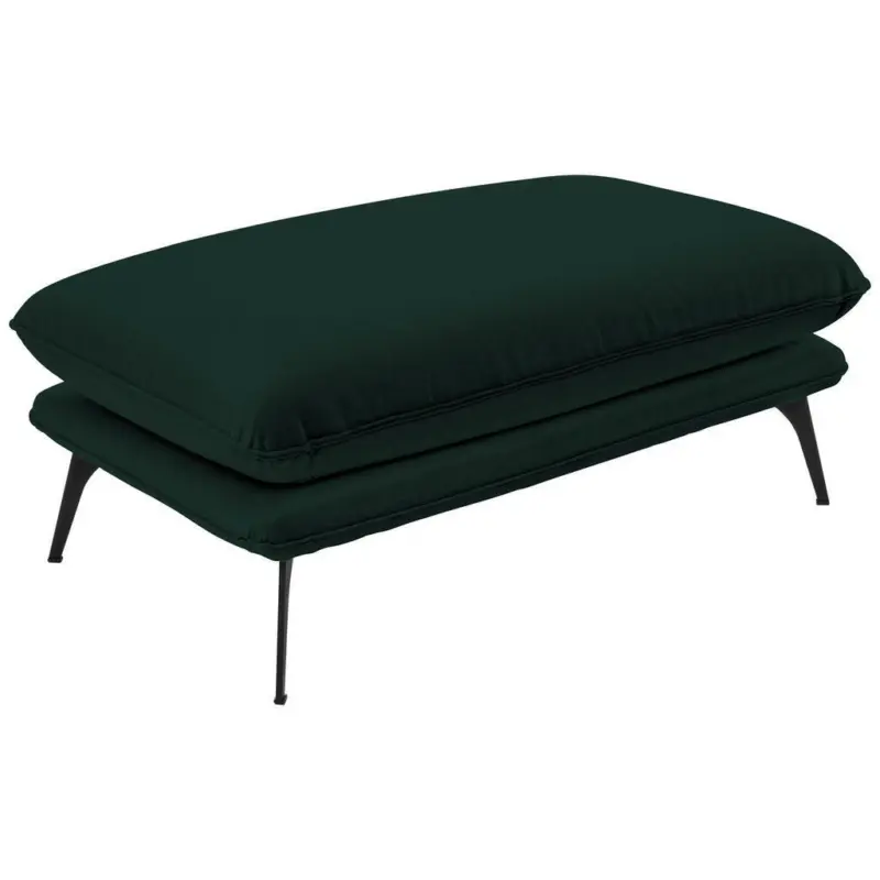 Hocker in Textil Grün