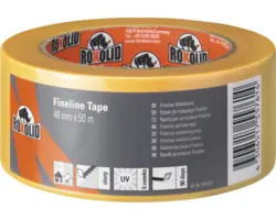 ROXOLID Fineline Tape Kreppband Washitape gold 48 mm x 50 m