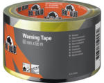 Hornbach ROXOLID Warning Tape Warnband schwarz/gelb 60 mm x 66 m