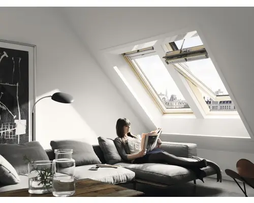 VELUX Schwingfenster INTEGRA GGL FK06 306621 ENERGIE PLUS 66x118 cm inkl. Funkwandschalter
