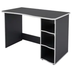 Schreibtisch 110/60/76 cm in Anthrazit, Wei&szlig;