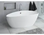 Hornbach Freistehende Ovale Badewanne Ria Rechts 157x70x56 cm weiß