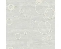 Vliestapete 9490-11 Kreismuster weiß