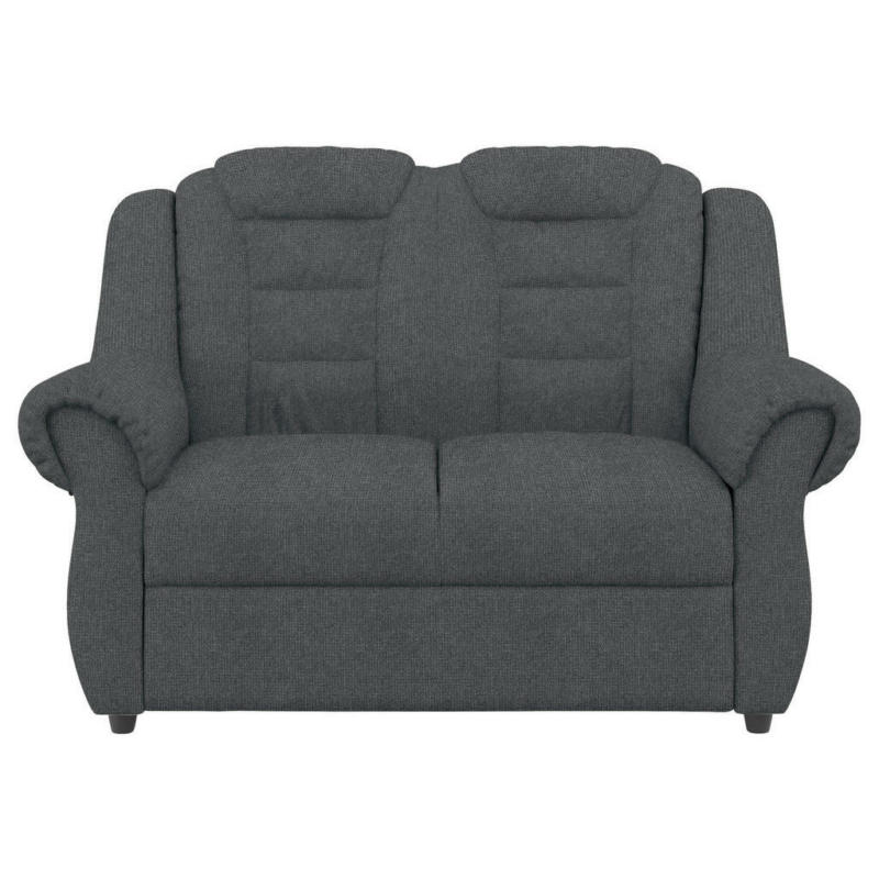 Zweisitzer-Sofa in Chenille Dunkelgrau