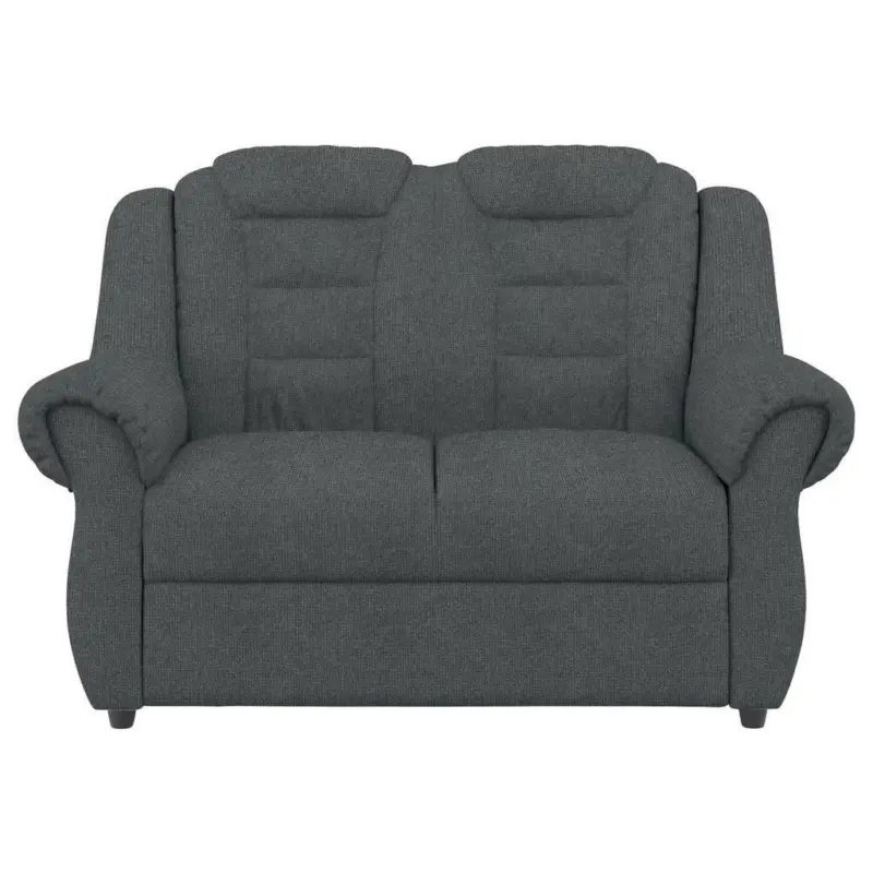 Zweisitzer-Sofa in Chenille Dunkelgrau
