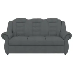 Dreisitzer-Sofa in Chenille Dunkelgrau